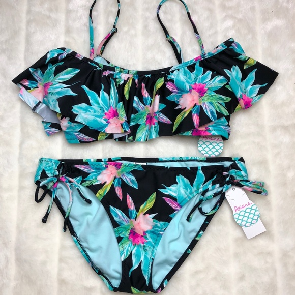 Raisins Black Floral Bikini - Picture 4 of 8